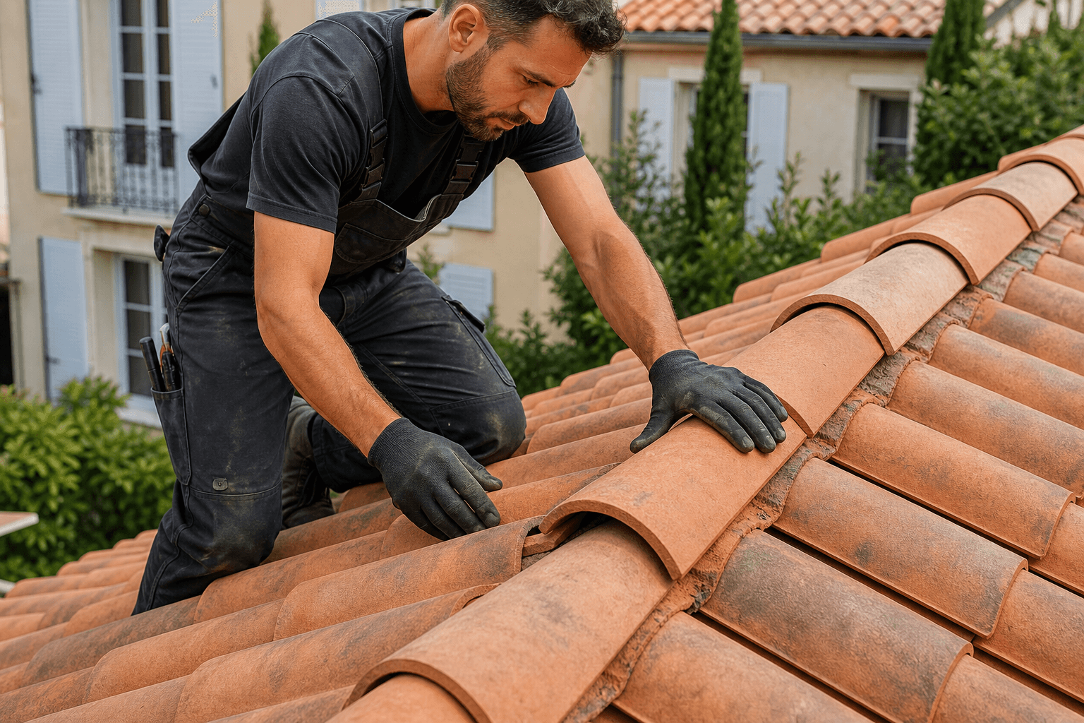 Artisan Couverture Travaux 41 sur un chantier en Loir-et-Cher