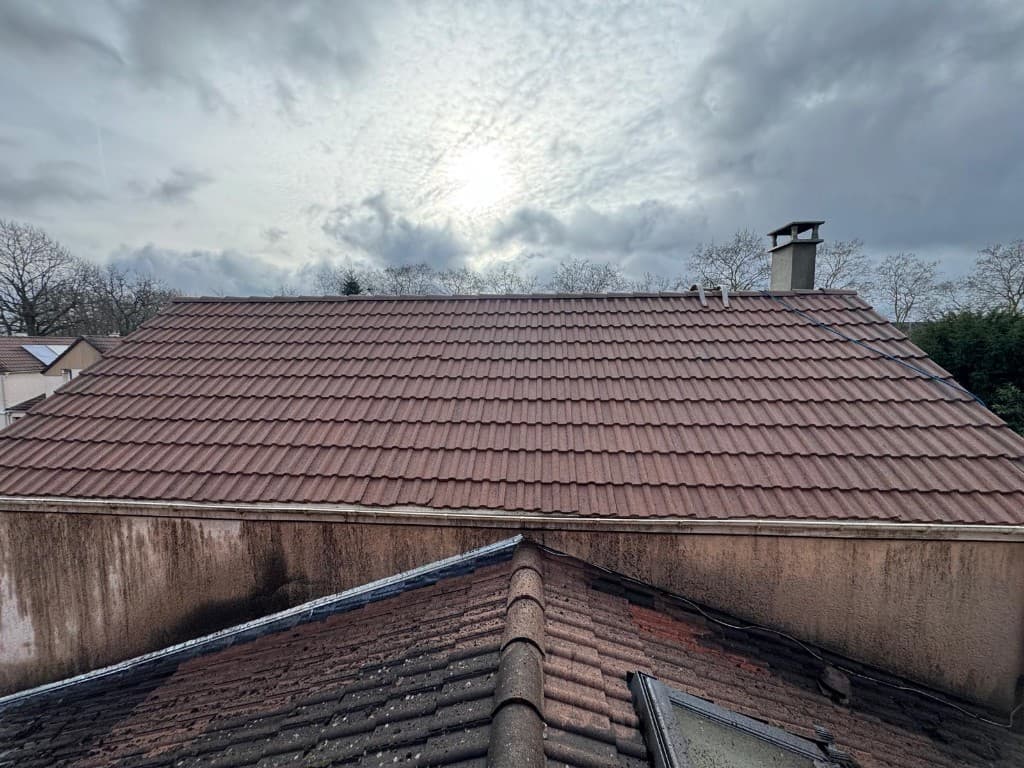 Toiture démoussée et remise en propreté après intervention couvreur à Blois, Loir-et-Cher (41)